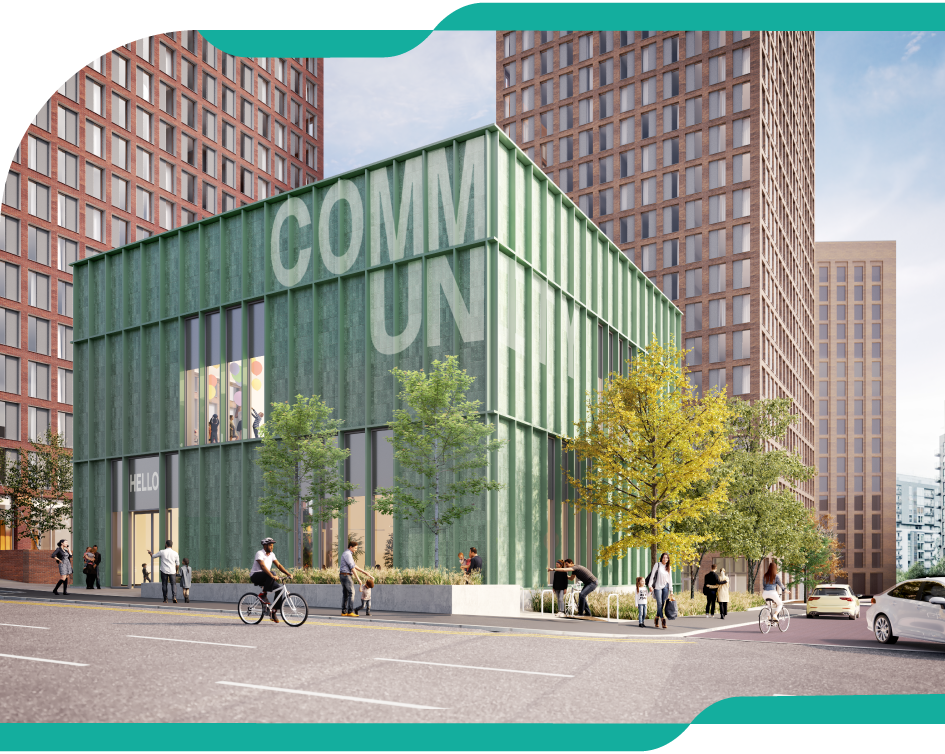 hub CGI of the new Pavilion building
